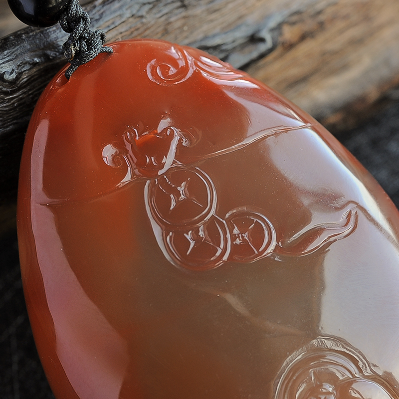 南红冻料吊坠 - 红掌柜珠宝