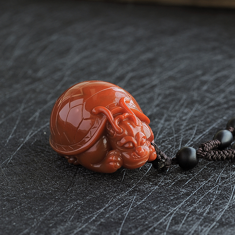 南红龙龟 - 红掌柜珠宝