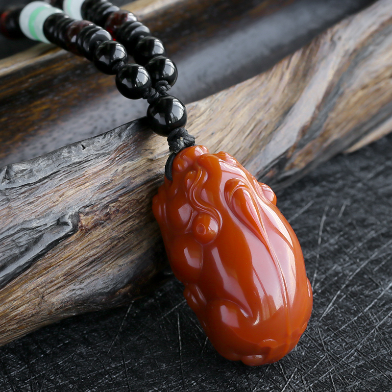 南红貔貅吊坠 - 红掌柜珠宝