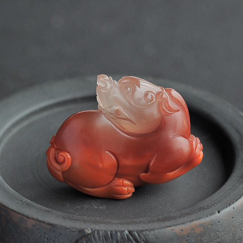 南红貔貅吊坠 - 红掌柜珠宝