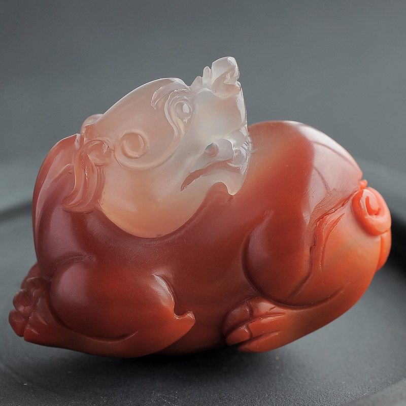 冻料南红挂件 - 红掌柜珠宝