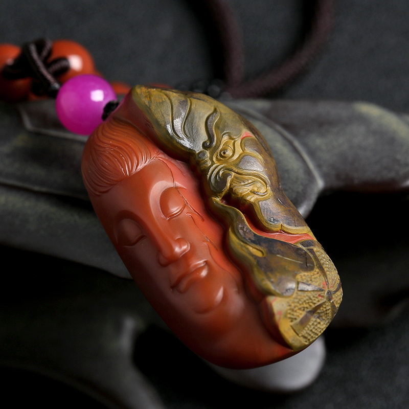 川料南红吊坠 - 红掌柜珠宝