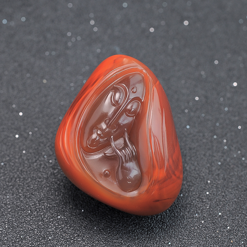 南红菩萨挂件 - 红掌柜珠宝