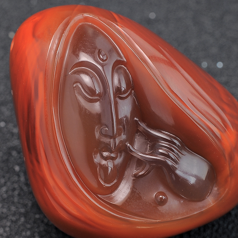 川料南红吊坠 - 红掌柜珠宝