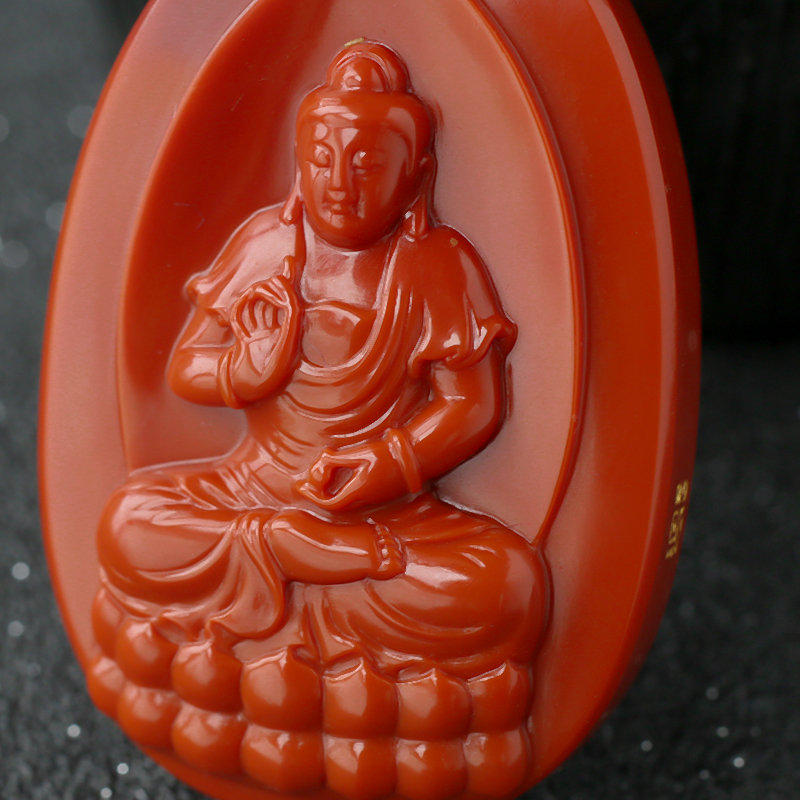 柿子红南红挂坠 - 红掌柜珠宝