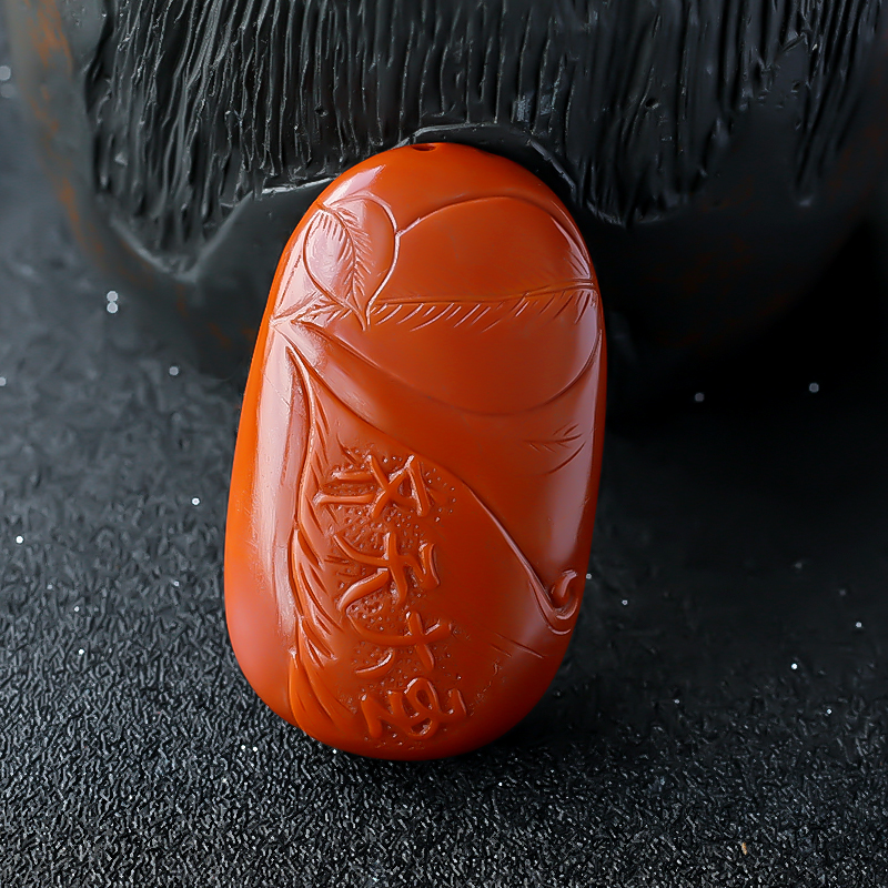 川料南红挂件 - 红掌柜珠宝