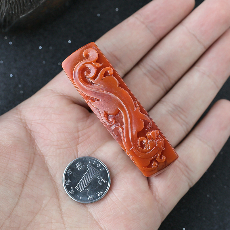 柿子红南红 - 红掌柜珠宝