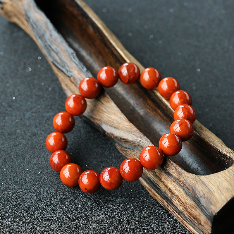南红单圈手串- 红掌柜珠宝