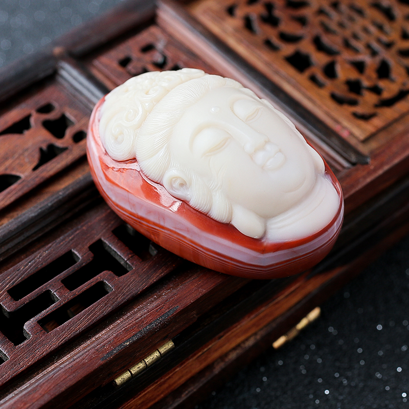 川料南红吊坠 - 红掌柜珠宝