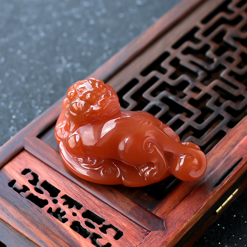 南红貔貅吊坠 - 红掌柜珠宝