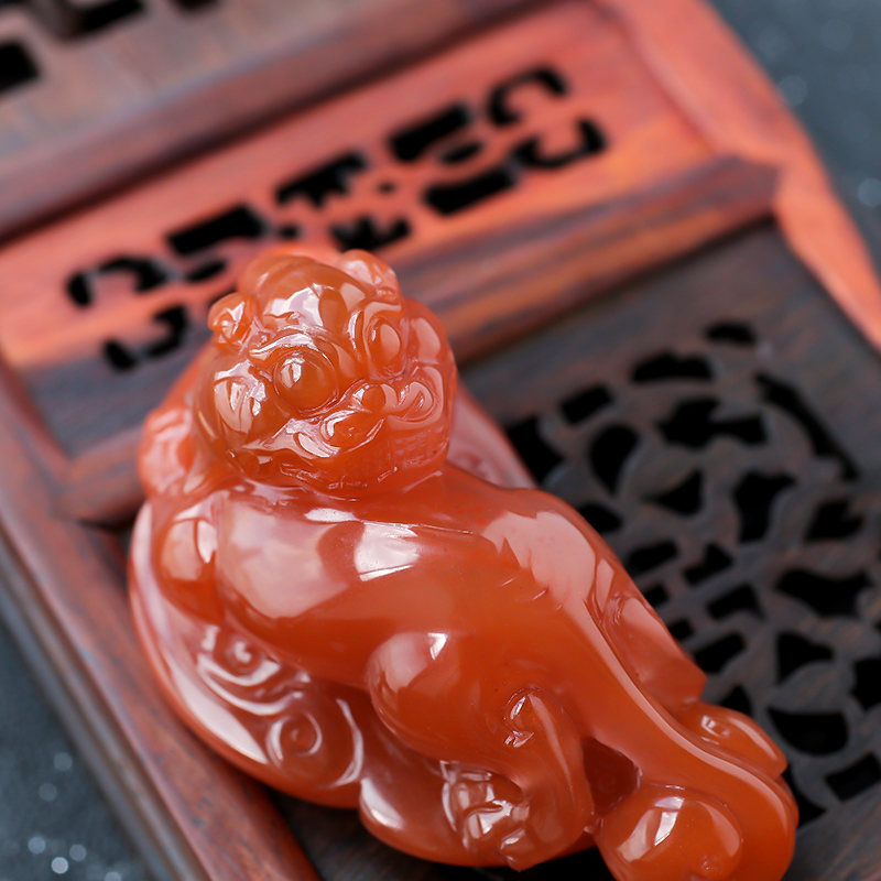 川料南红挂件 - 红掌柜珠宝