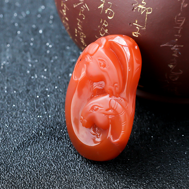 南红吊坠 - 红掌柜珠宝