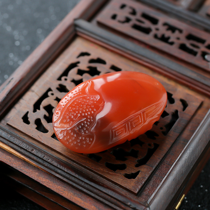 川料南红吊坠 - 红掌柜珠宝