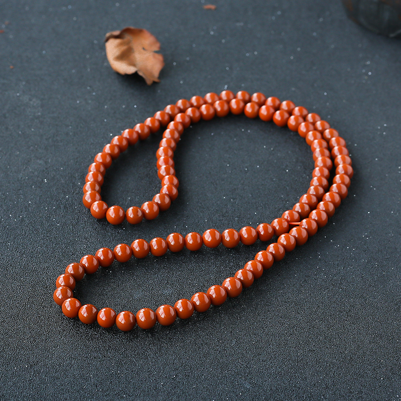 南红108挂珠 - 红掌柜珠宝