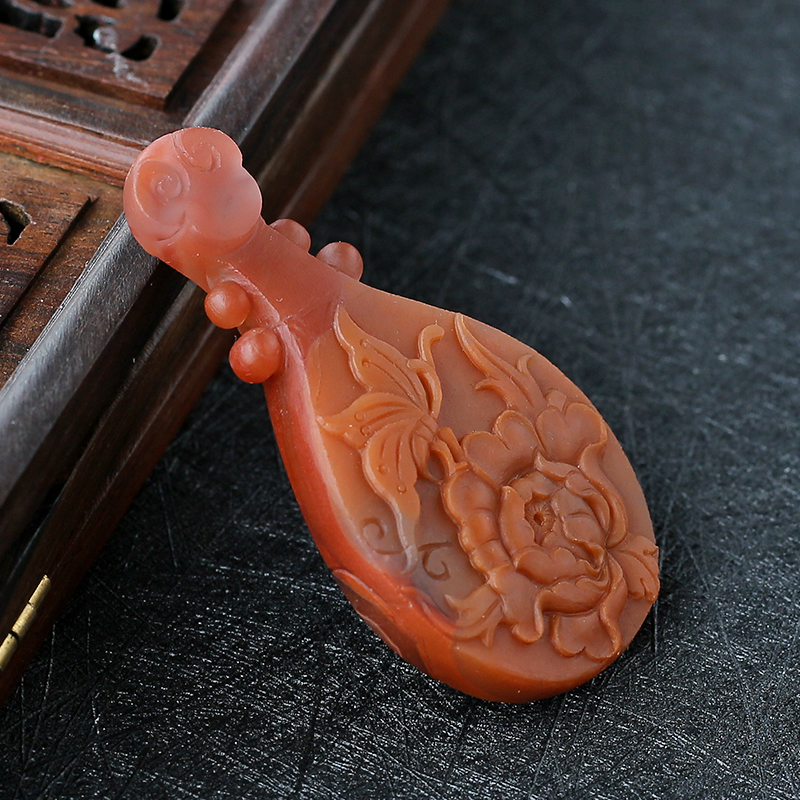 南红蝶恋花 - 红掌柜珠宝