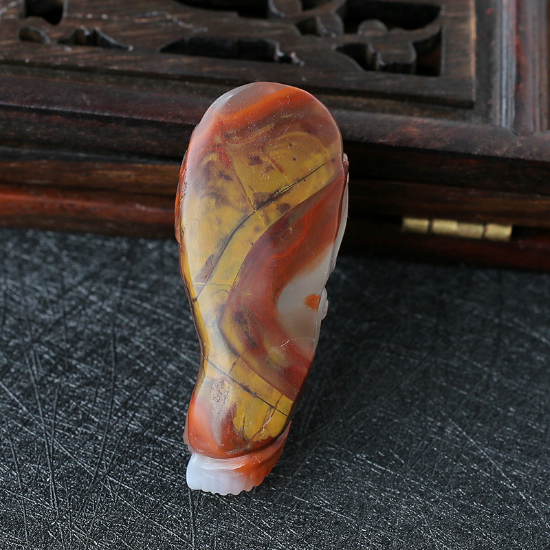 南红大象挂件 - 红掌柜珠宝