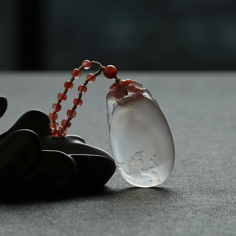 天然南红挂件-红掌柜