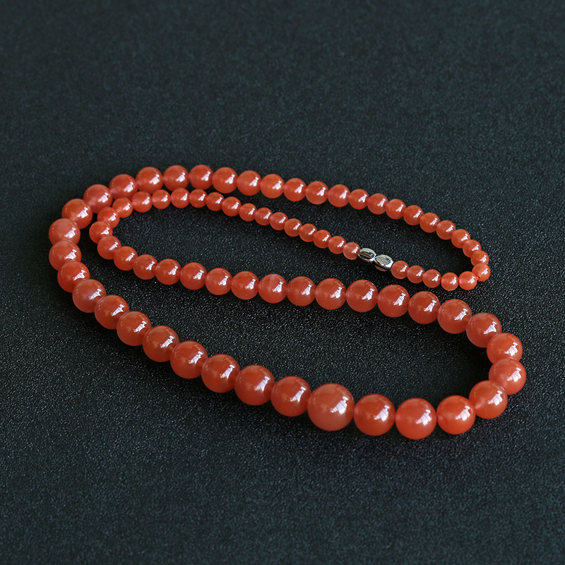  樱桃红南红项链-红掌柜