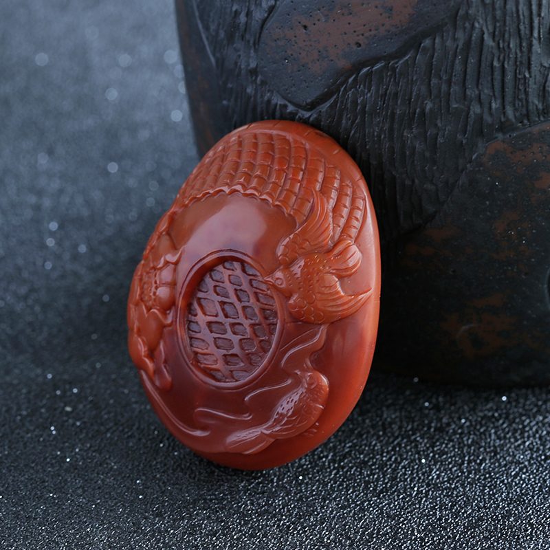 南红吊坠-红掌柜