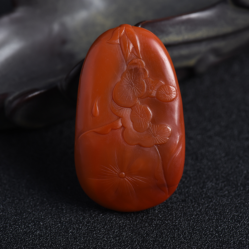 川料南红挂件 - 红掌柜珠宝