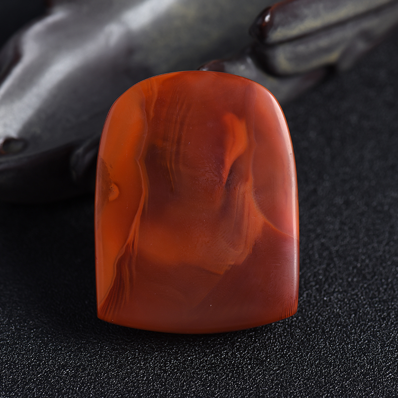 柿子红南红吊坠-红掌柜珠宝