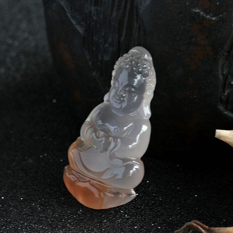 冰飘南红佛挂件-红掌柜珠宝