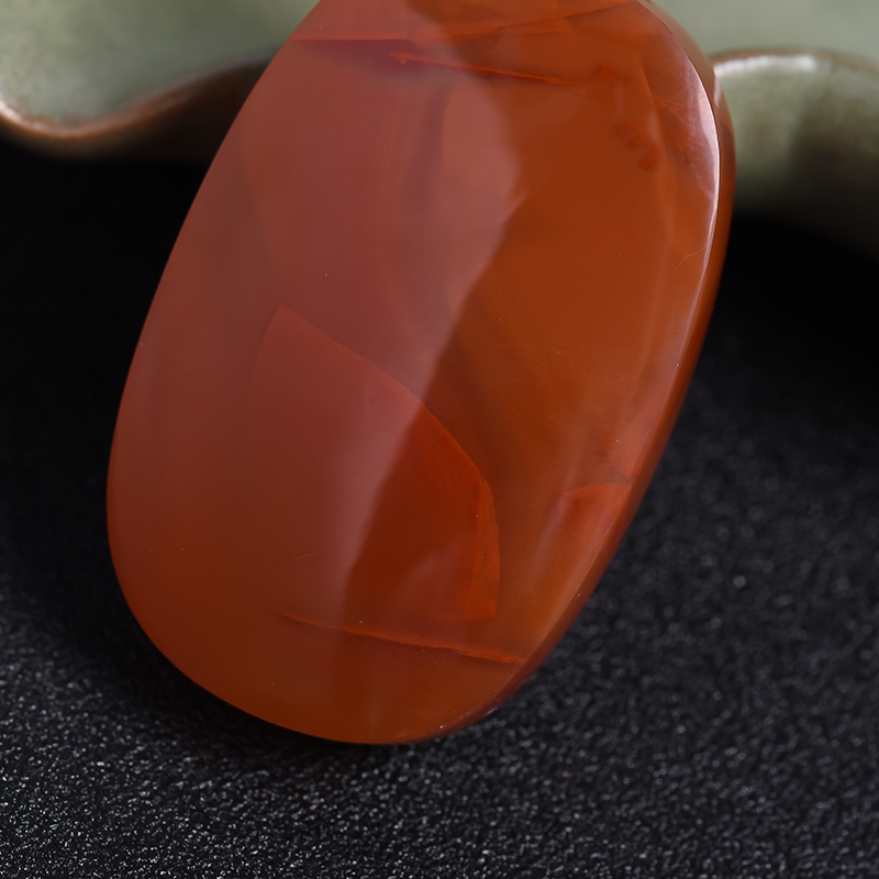 川料樱桃红南红吊坠-红掌柜