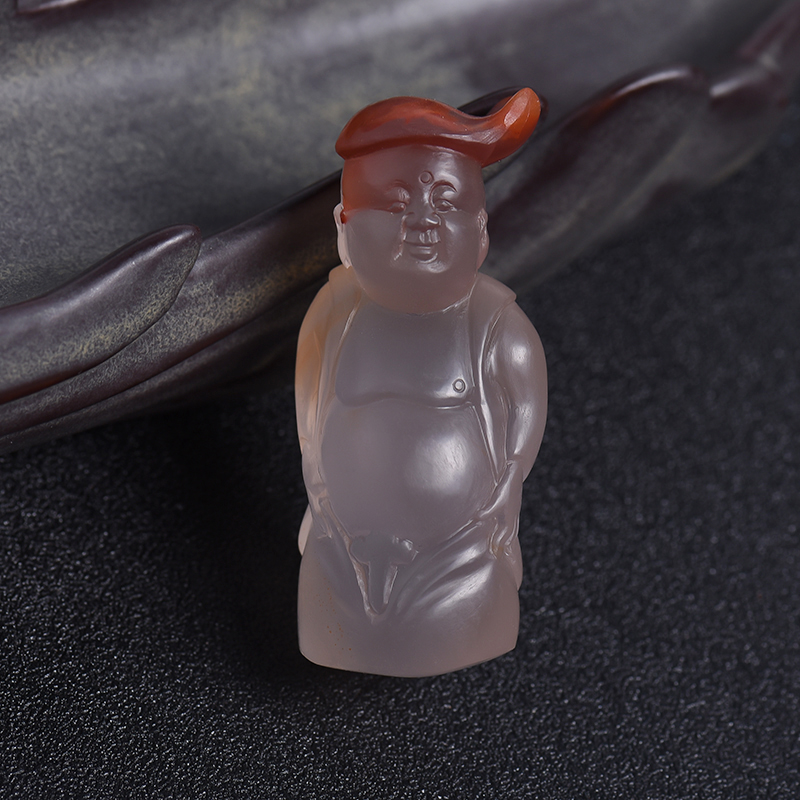 川红童子吊坠-红掌柜珠宝