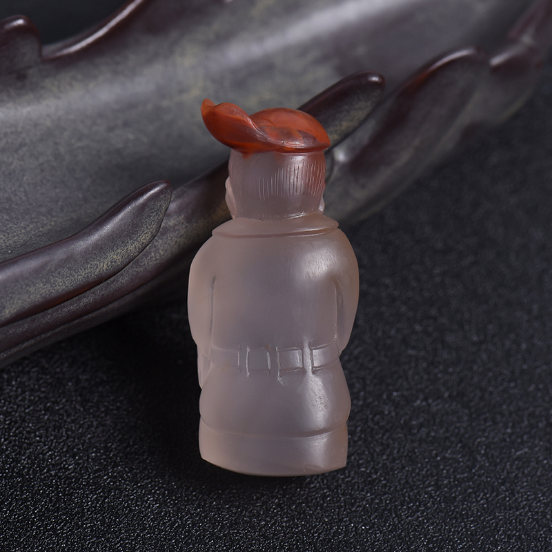 南红童子吊坠-红掌柜珠宝