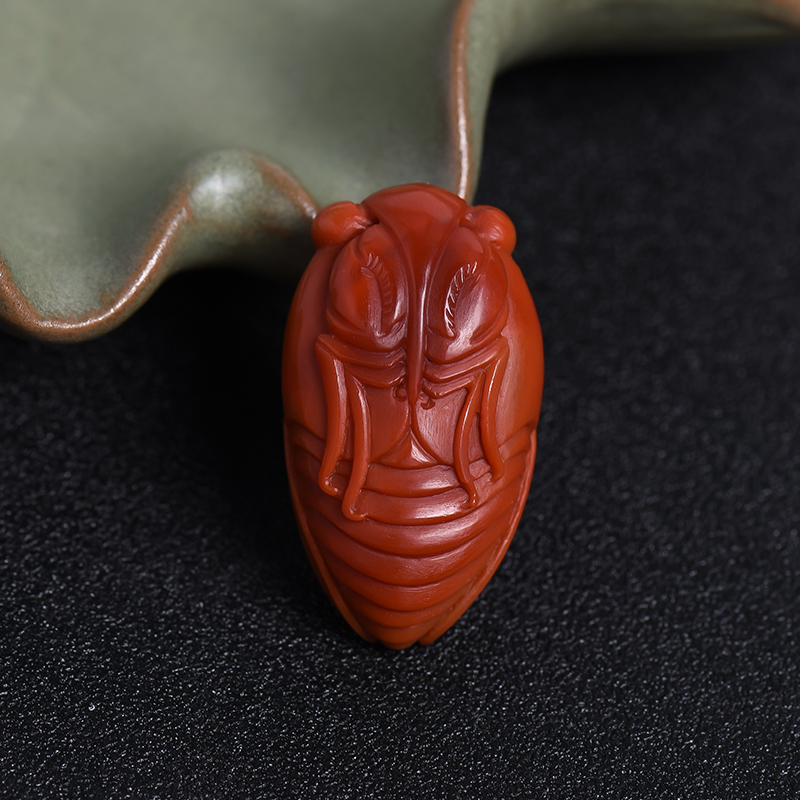 川料南红挂件 - 红掌柜珠宝