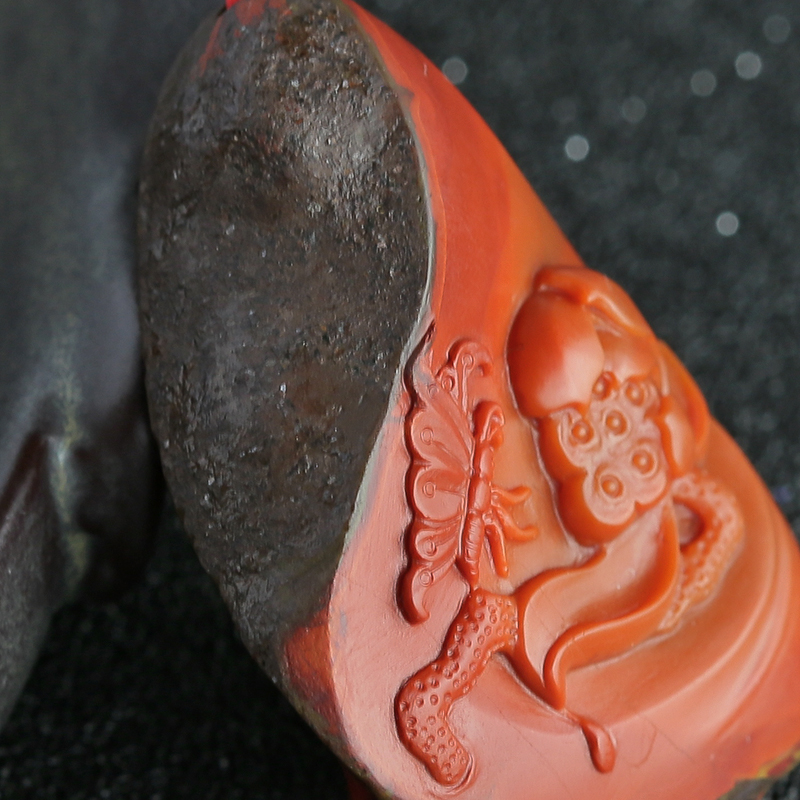 天然南红吊坠-红掌柜