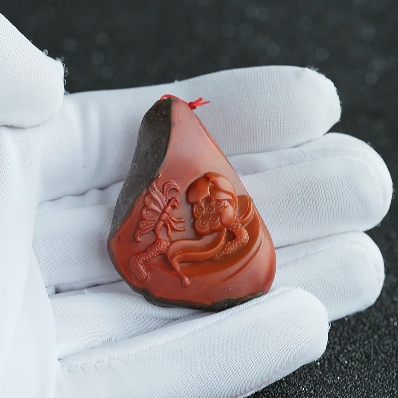 南红吊坠-红掌柜