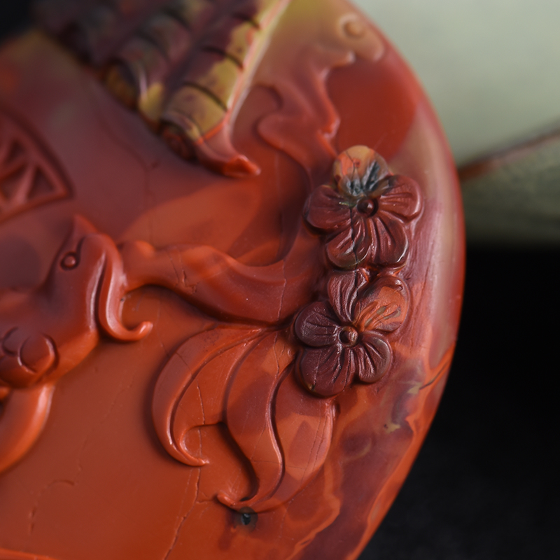 川料南红吊坠-红掌柜珠宝