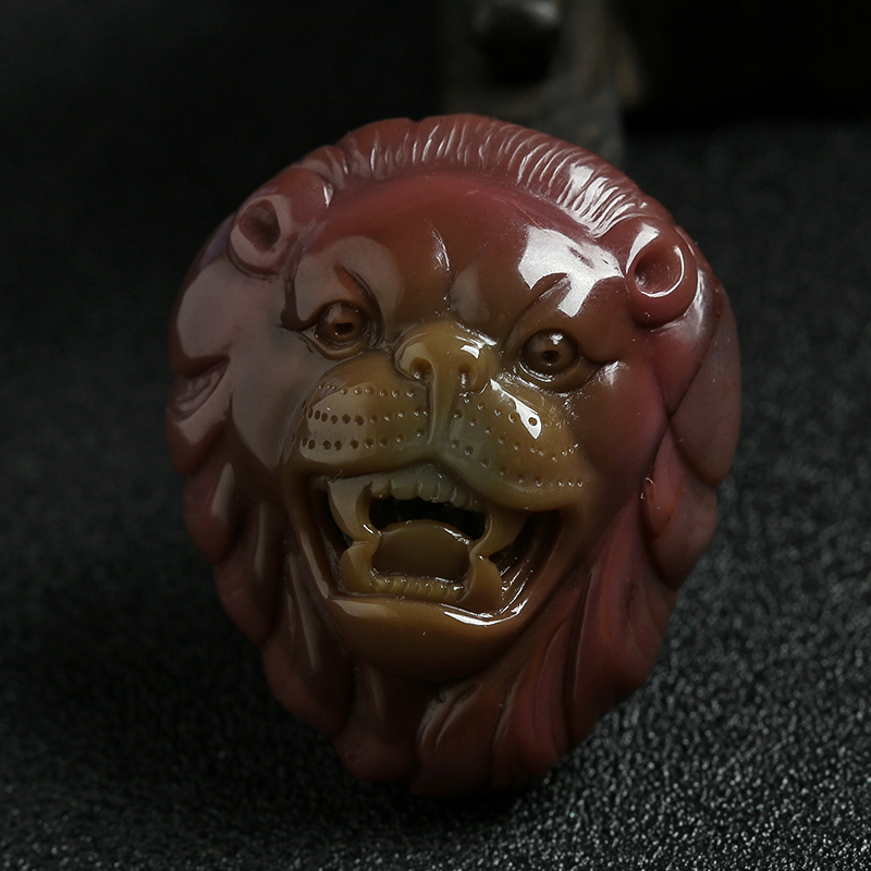 狮子头吊坠-红掌柜