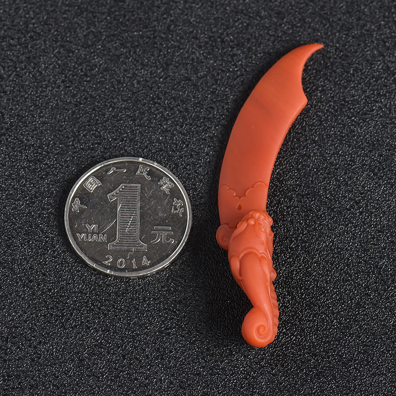 柿子红南红吊坠-红掌柜