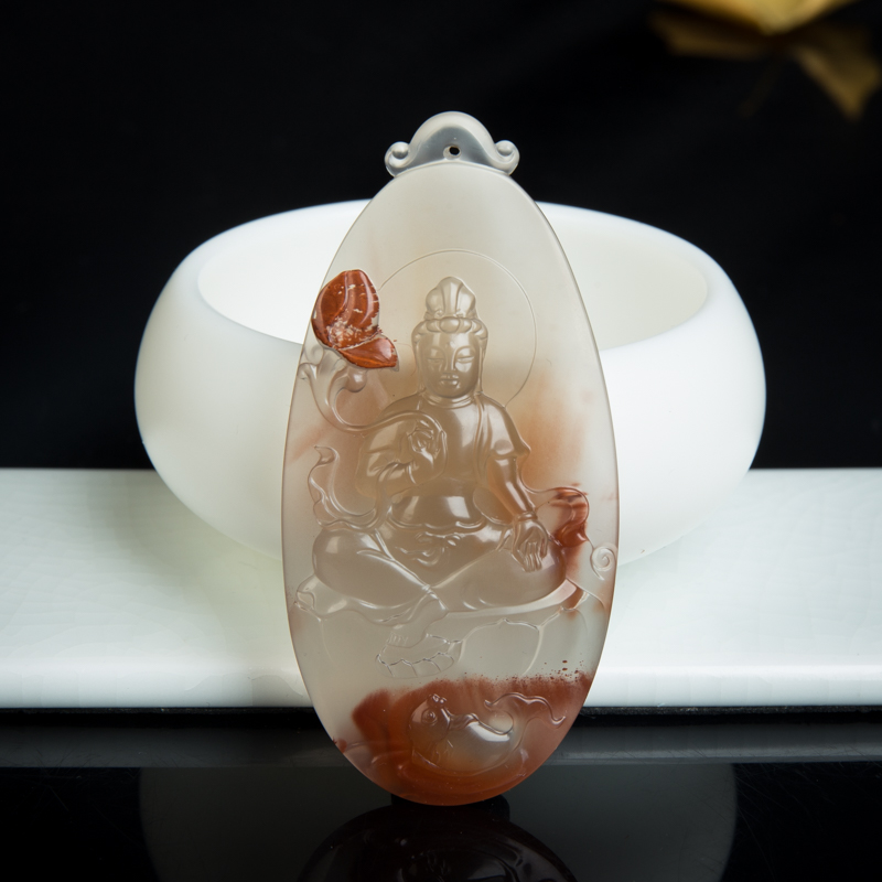 南红吊坠-红掌柜