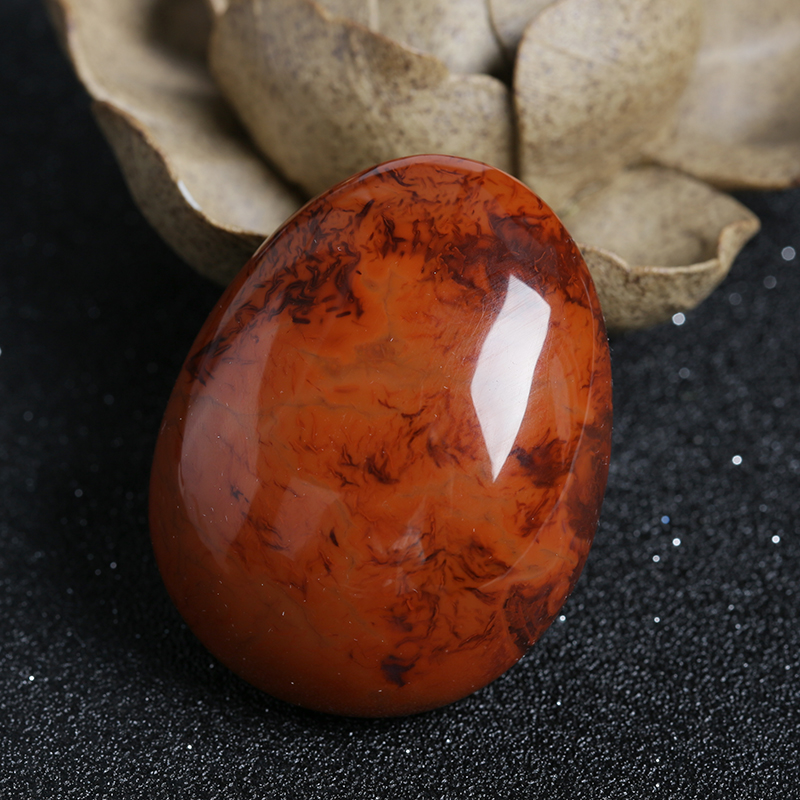 火焰纹南红随形吊坠-红掌柜珠宝