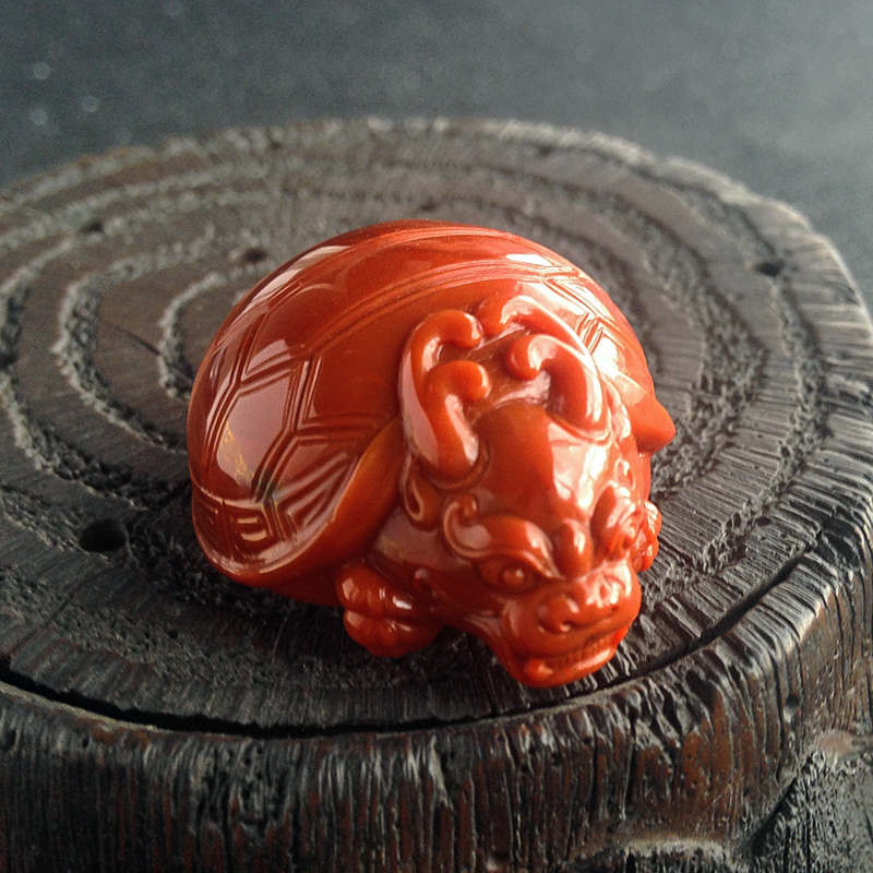 南红龙龟吊坠-红掌柜珠宝