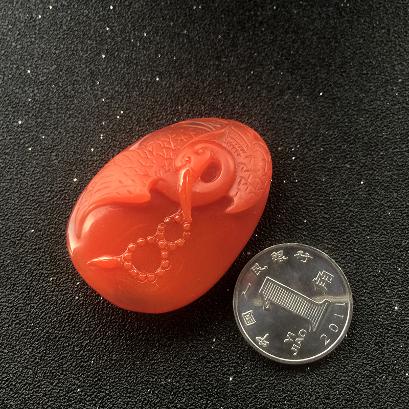 南红仙鹤 - 红掌柜珠宝