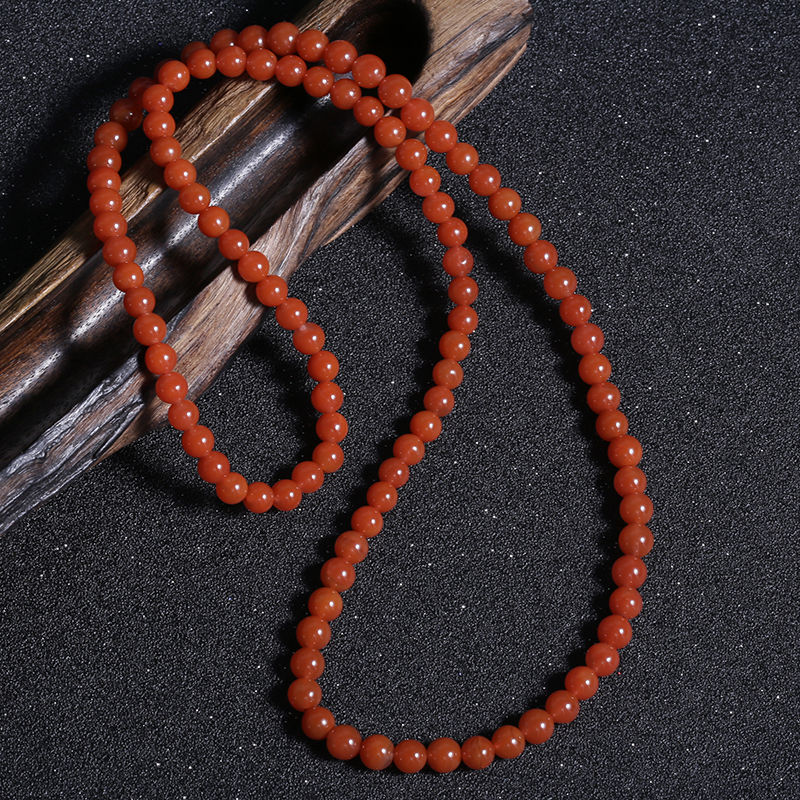 川料南红佛珠-红掌柜珠宝