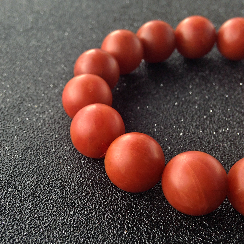 南红单圈手串-红掌柜珠宝