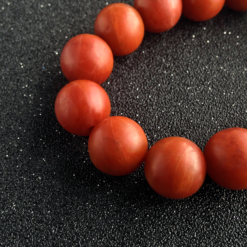 南红单圈手串-红掌柜珠宝