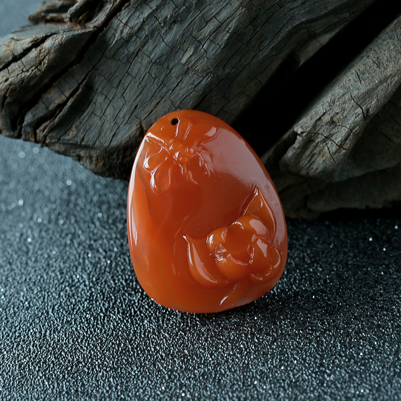 樱桃红南红一品清廉-红掌柜珠宝