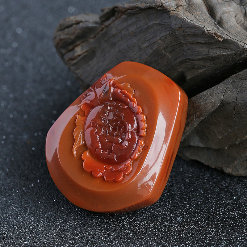 花开富贵吊坠-红掌柜珠宝