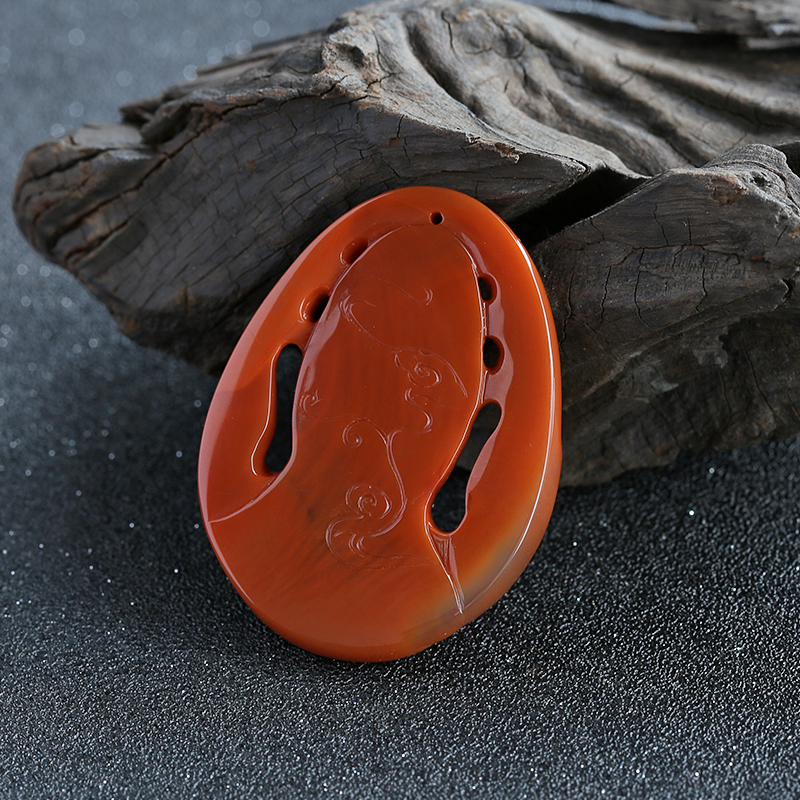 柿子红佛祖吊坠-红掌柜珠宝