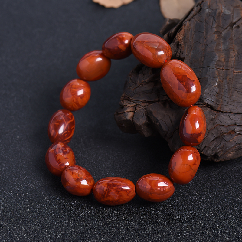 南红随形手串-红掌柜