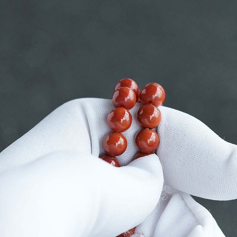 南红佛珠-红掌柜