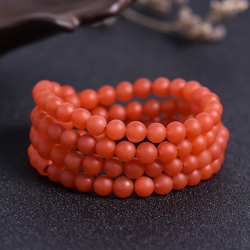 川料南红佛珠-红掌柜珠宝