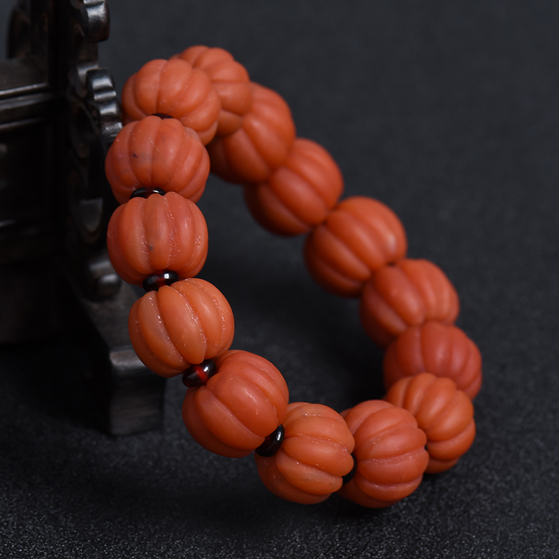 天然南红手串-红掌柜