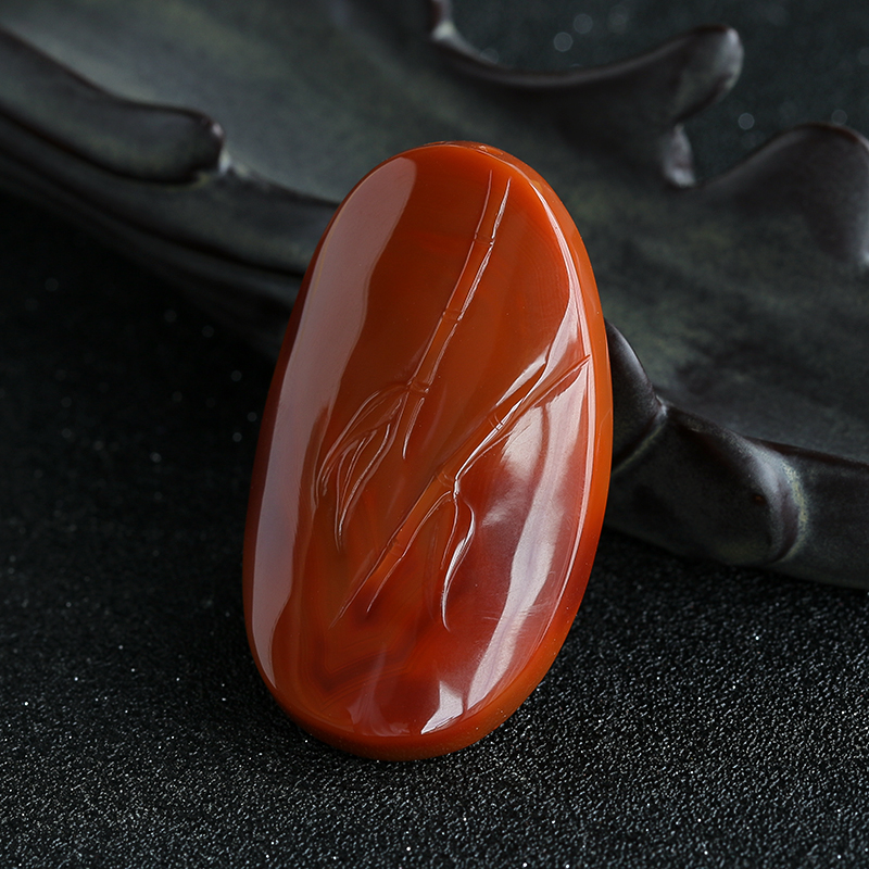 川料天然南红吊坠-红掌柜